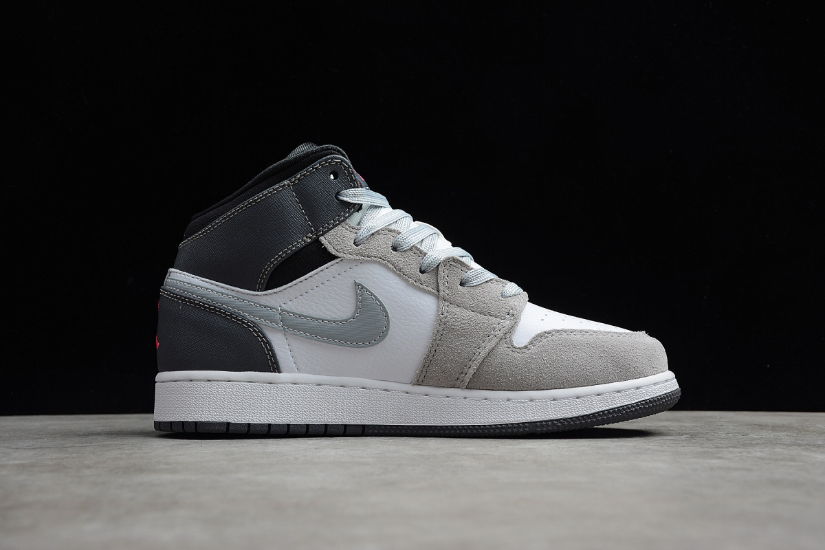 Nike Air Jordan 1 Mid "White Grey Hyper Pink"