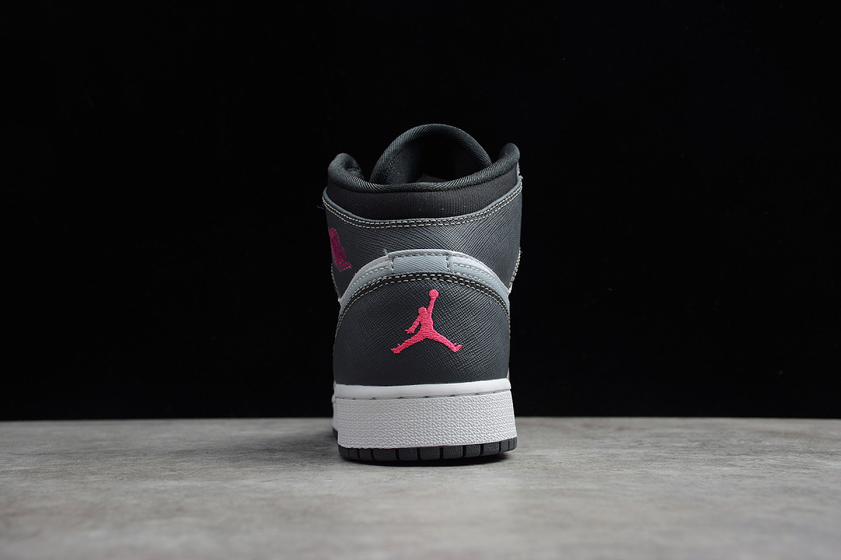 Nike Air Jordan 1 Mid "White Grey Hyper Pink"