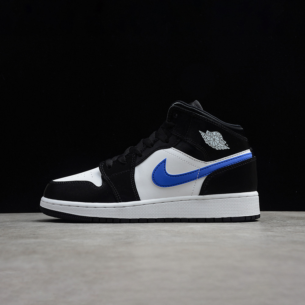 Nike Air Jordan 1 Mid "Black Racer Blue White"