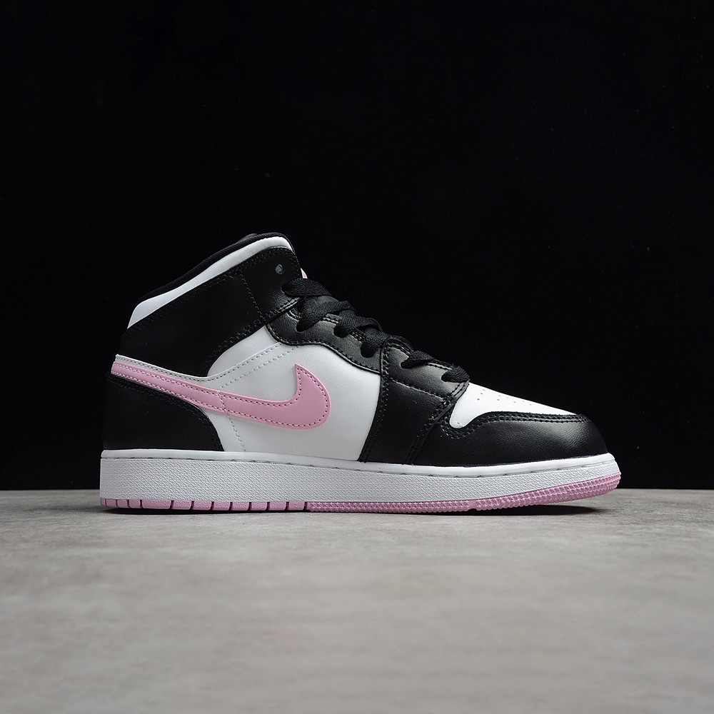 Nike Air Jordan 1 Mid "White Black Light Arctic Pink"