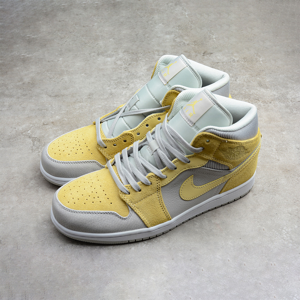 Nike Air Jordan 1 Mid "Mixed Textures Yellow"