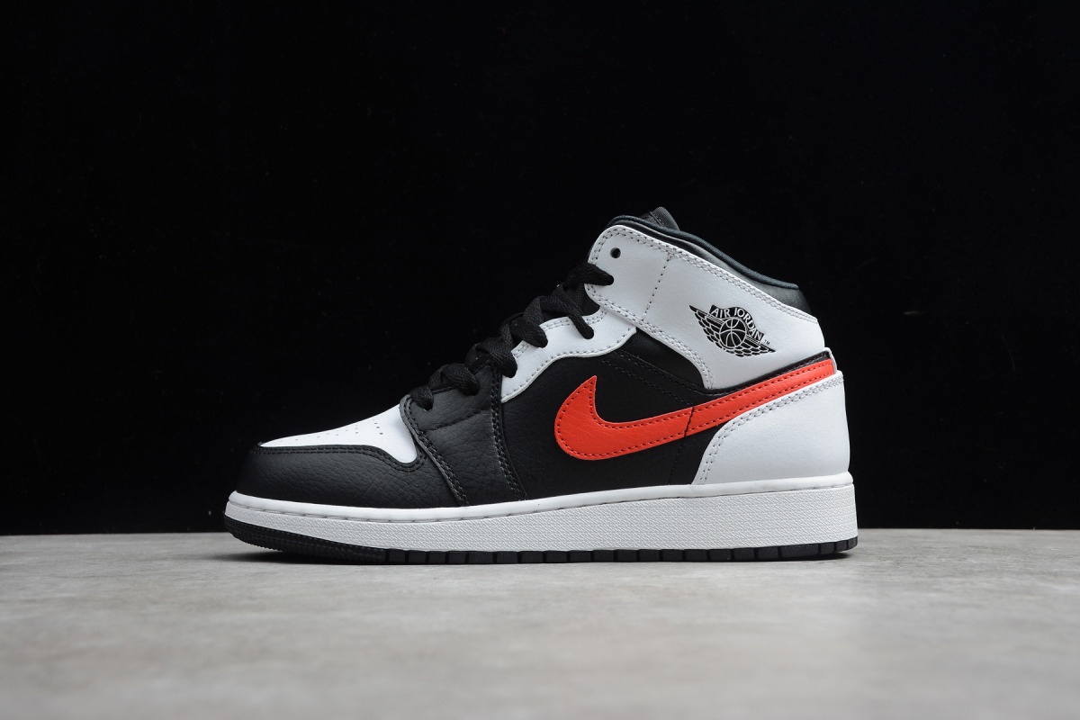 Nike Air Jordan 1 Mid "White Black Chile Red"