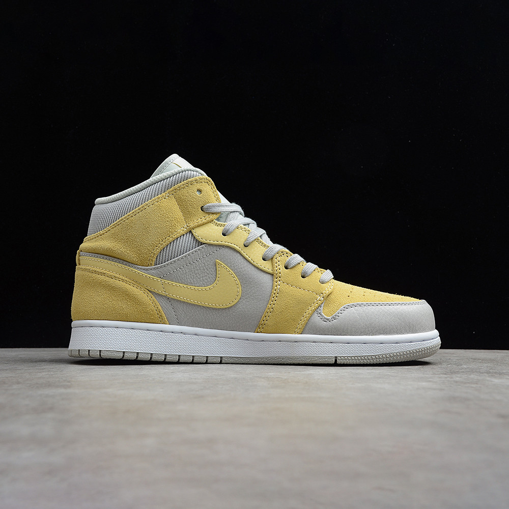 Nike Air Jordan 1 Mid "Mixed Textures Yellow"