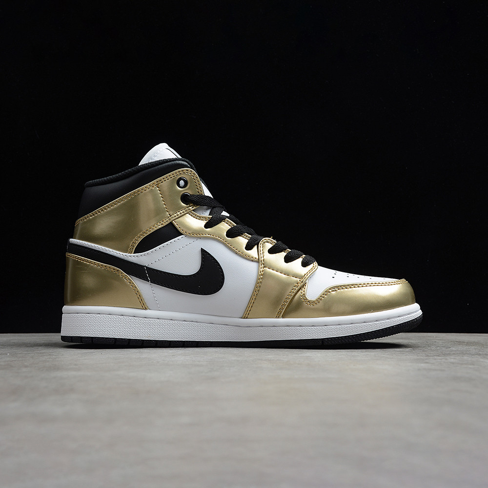 Nike Air Jordan 1 Mid "Metallic Gold"