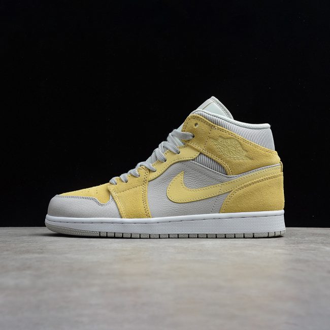 Nike Air Jordan 1 Mid "Mixed Textures Yellow"