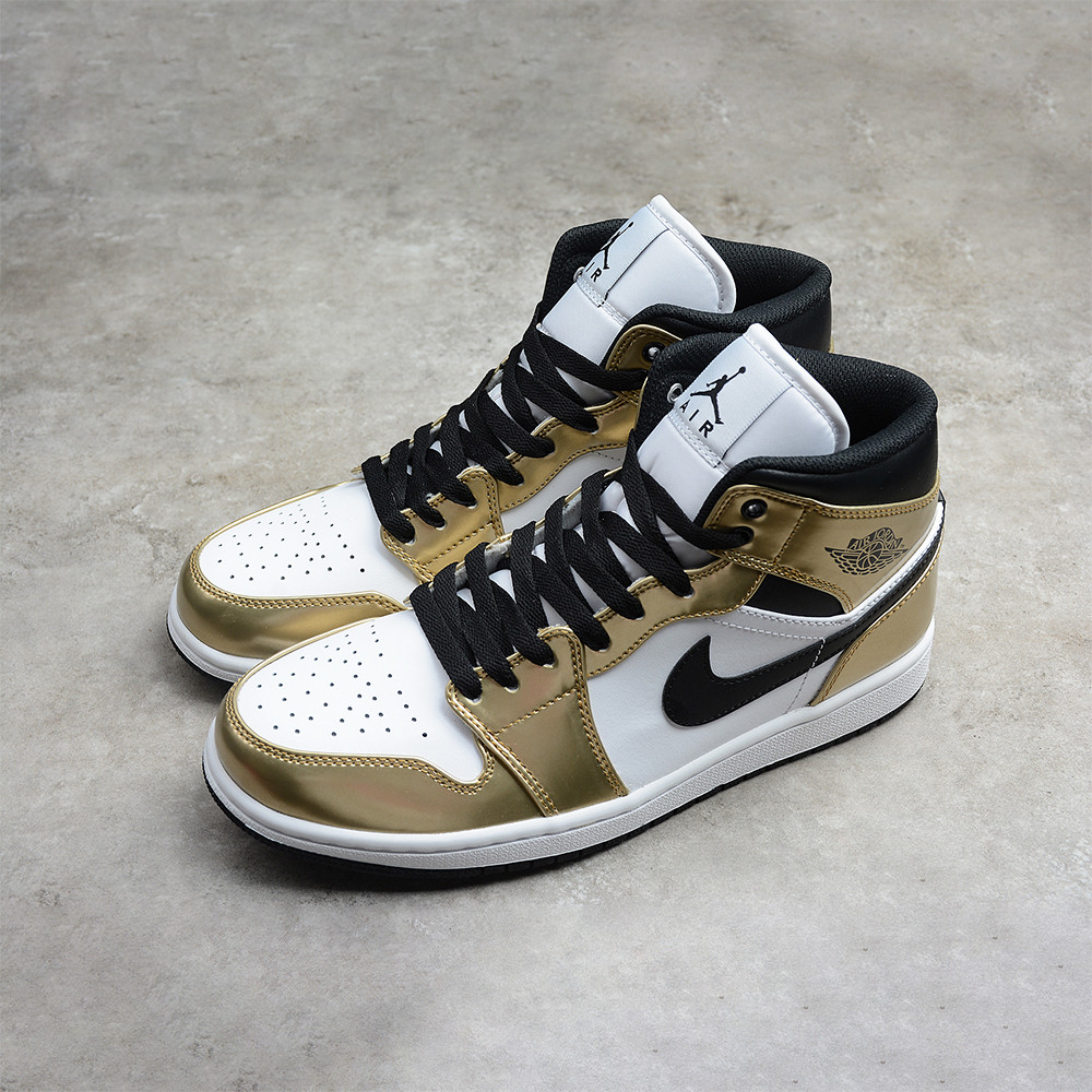 Nike Air Jordan 1 Mid "Metallic Gold"