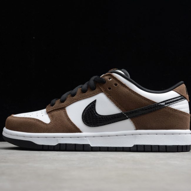 Nike SB Dunk Low "White Black Trail End Brown"