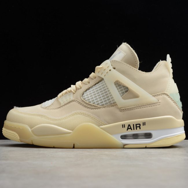 Off-White x Nike Air Jordan 4 Retro "Sail"