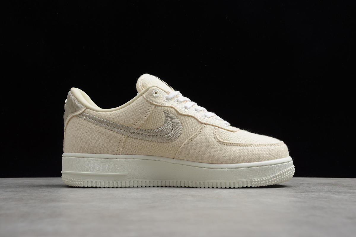 Stussy x Nike Air Force 1 Low "Fossil"