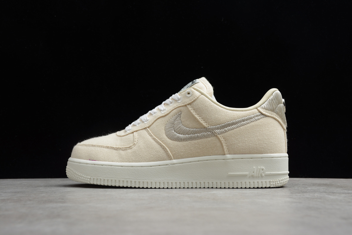 Stussy x Nike Air Force 1 Low "Fossil"