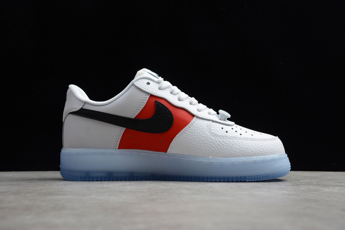 Nike Air Force 1 Low "White Red Black (Icy Soles)"