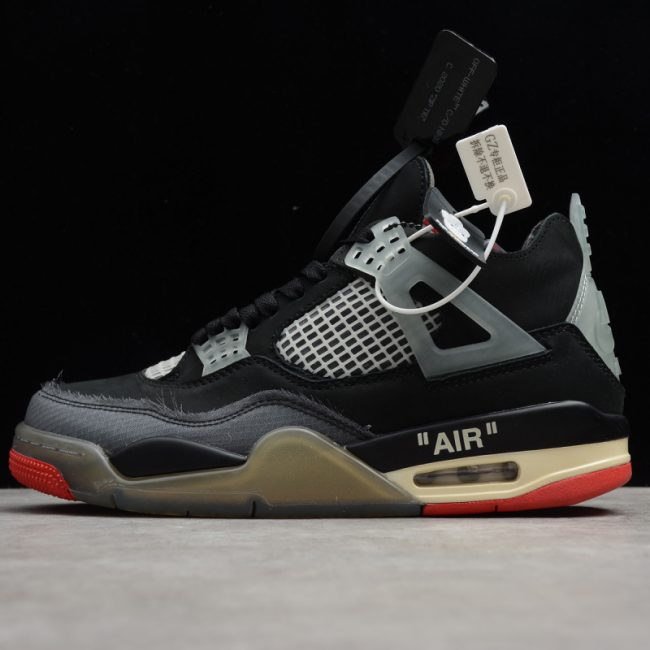 Off-White x Nike Air Jordan 4 Retro "Bred"