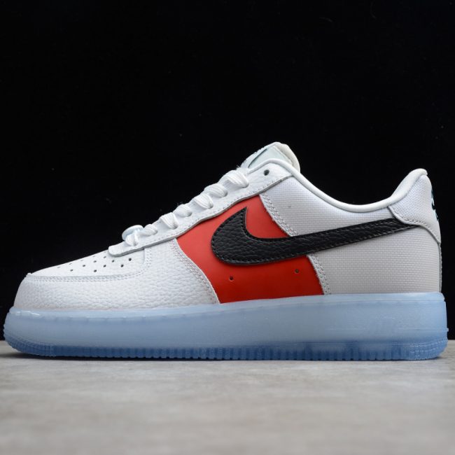 Nike Air Force 1 Low "White Red Black (Icy Soles)"