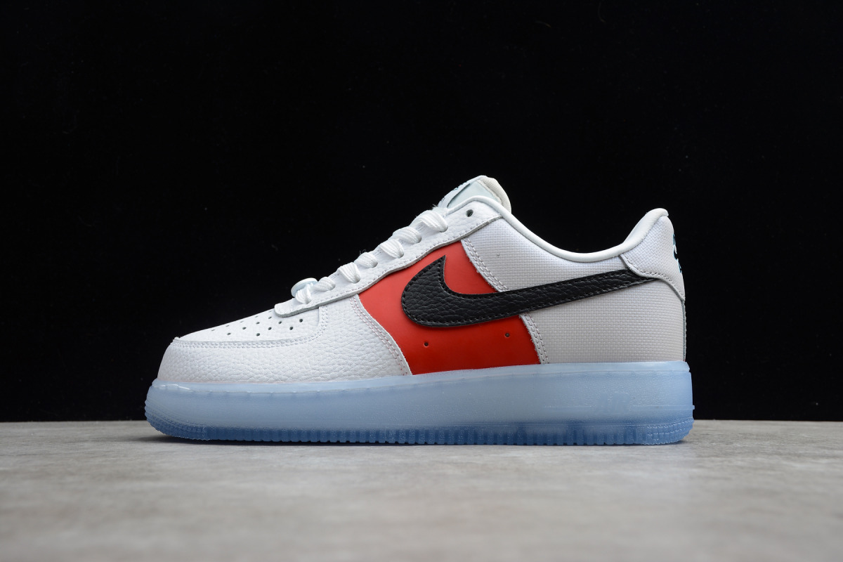 Nike Air Force 1 Low "White Red Black (Icy Soles)"