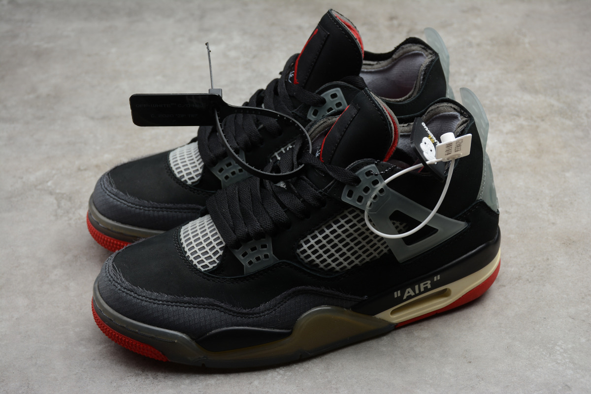 Off-White x Nike Air Jordan 4 Retro "Bred"