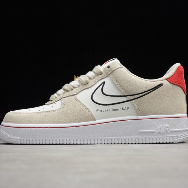 Nike Air Force 1 Low "First Use Light Sail Red"