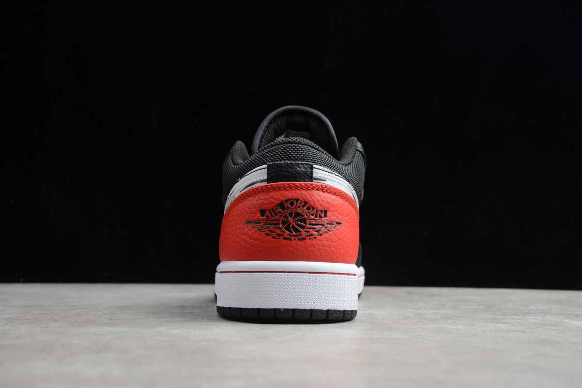 Nike Air Jordan 1 Low "Brushstroke Swoosh Black"