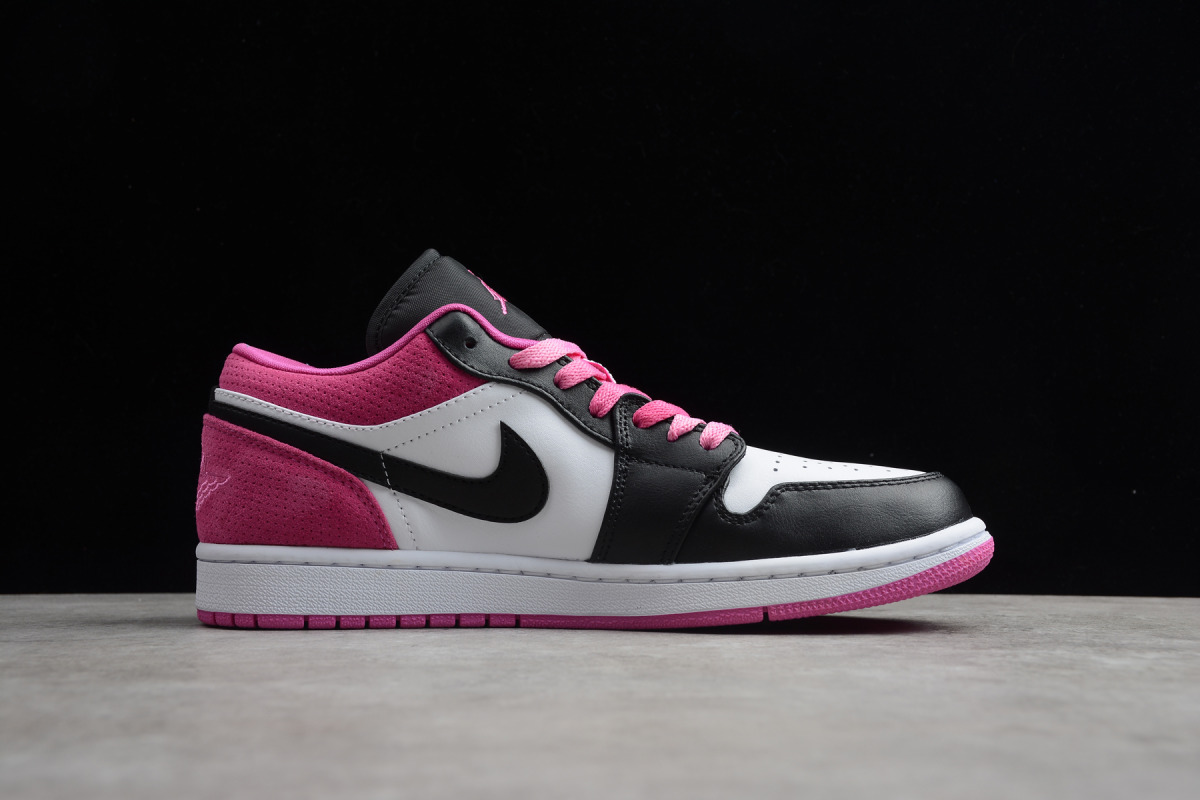 Nike Air Jordan 1 Low "Black Active Fuchsia"