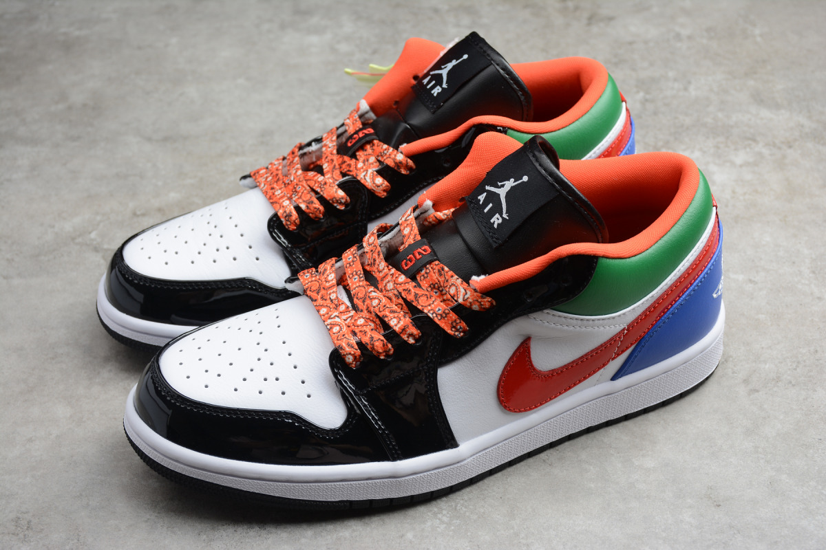 Nike Air Jordan 1 Low "Multi-Color Black Toe"