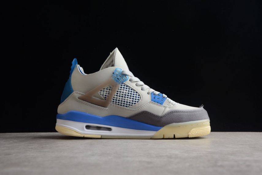 Off-White x Nike Air Jordan 4 Retro "Military Blue"