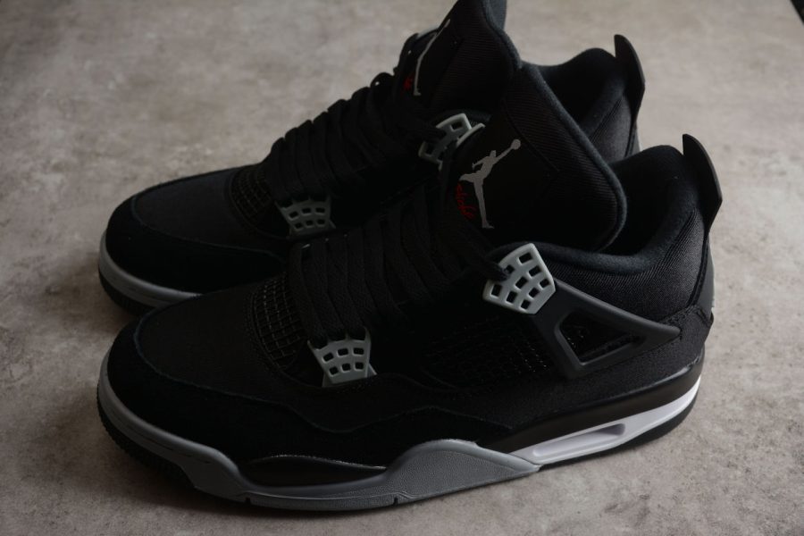 Nike Air Jordan 4 Retro "Black Canvas" - Imagen 2