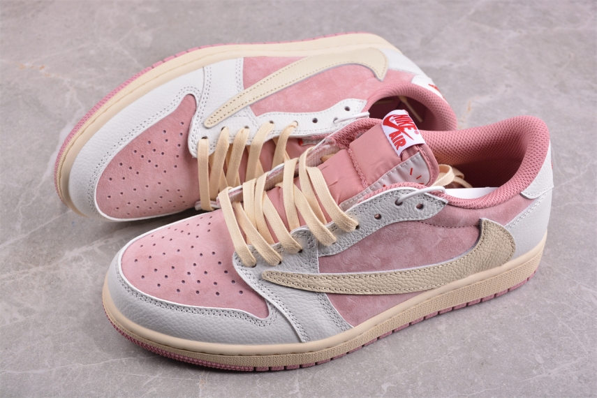 Travis Scott x Air Jordan 1 Low "Shy Pink"