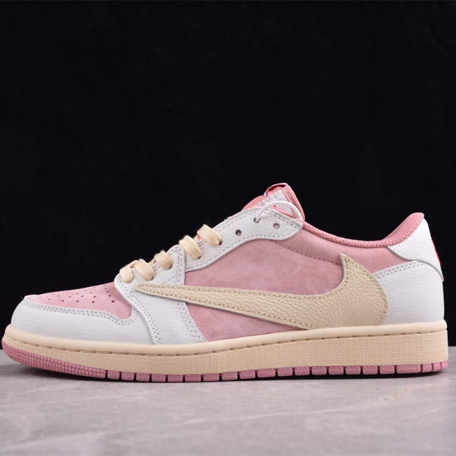 Travis Scott x Air Jordan 1 Low "Shy Pink"