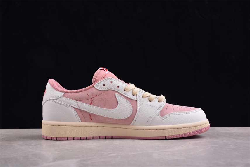 Travis Scott x Air Jordan 1 Low "Shy Pink"